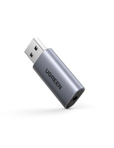 Зовнішня звукова карта UGREEN CM383 Audio Adapter USB 2.0 to 3.5mm (80864)