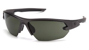 Захисні окуляри Venture Gear Tactical Semtex 2.0 Gun Metal (forest gray) Anti-Fog, чорно-зелені в оправі кольору