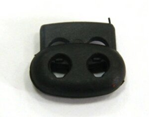 Фіксатор "чанта" для шнура/гумки 3 мм/100 шт (чорний)
