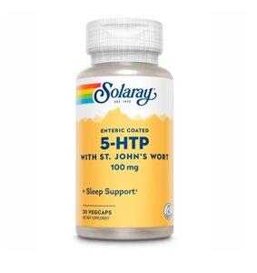 Амінокислоти Solaray Guaranteed Potency 5-HTP + St John's 100mg 30 vcaps (1086-2022-10-1018)