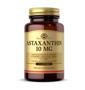 Астаксантин Solgar Astaxanthin 10 mg 30 softgels (1086-2022-10-2980)