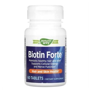 Біотин Nature's Way Biotin Forte 5 mg 60 tabs (1086-2022-10-1067)
