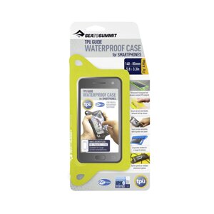 Чохол водонепроникний для смарт Sea To Summit TPU Guide W/P Case for Smartphones Lime (1033-STS ACTPUSMARTPHLI)