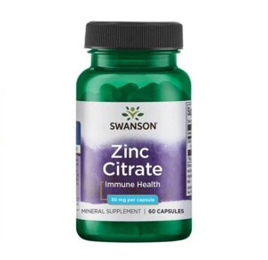 Цират цинку Swanson Zinc Citrate 30 mg 60caps (1086-100-74-2160613-20)