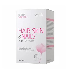 Комплекс для волосся шкіри та нігтів VPLab Ultra Women's Hair Skin & Nails 90 softgels (1086-2022-10-0495)