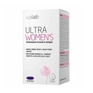 Мультивітаміни VPLab Ultra Women's Multivitamin 90 softgels (1086-2022-10-0273)
