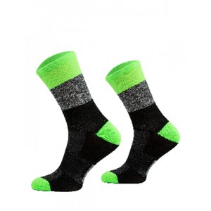 Шкарпетки Comodo BIK2 43-46 L Чорний/Зелений (COMO-BIK2-03-5619)