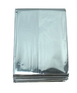 Ковдра з фольги Kombat UK Emergency Foil Blanket 210*132cm (1000-kb-efb)