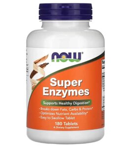 Ензими Now Foods Super Enzymes 180 tabs (1086-2022-10-2611)