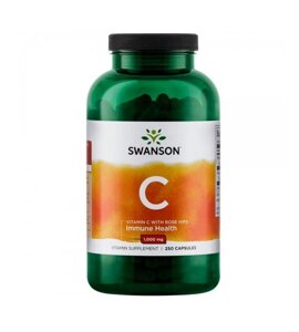 Вітамін C Swanson Vitamin C with Rose Hips 1000 mg 250 caps (1086-100-21-9481331-20)
