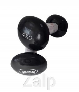 Гантелі вінілові пара LiveUp VINYL DUMBBELL EGG HEAD від компанії Zalp - фото 1