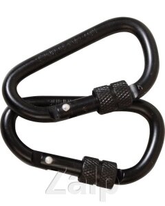 Карабін 1шт KOMBAT UK Carabiner Locking 6 мм від компанії Zalp - фото 1