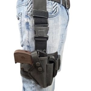 Кобура ПМ набедрена (oxford чорна 600-D)