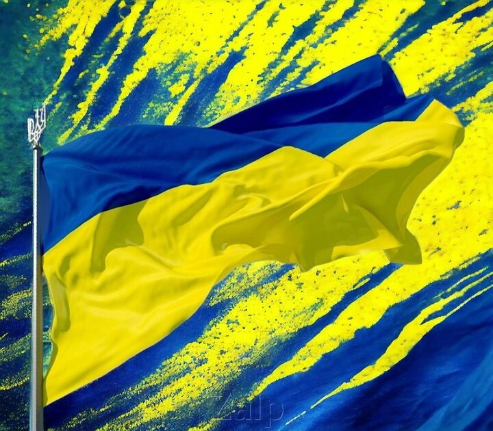 Прапор України 90*140 (габардин) під флагшток від компанії Zalp - фото 1