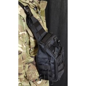 Тактична сумка на плече BLACK від компанії Zalp - фото 1