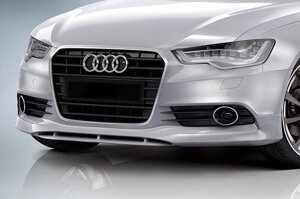 Накладка переднього бампера AUDI A6 C7 стиль ABT (11-14 р. в.)