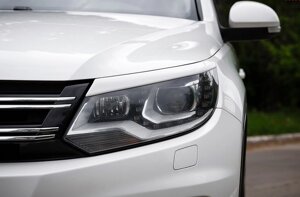 Накладки на фари, вії VW Tiguan під покраску ABS-пластик (11-15 р. в.)