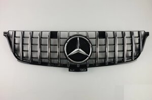 Решітка радіатора Mercedes W166 стиль GT Chrome Black (11-15 р. в.)