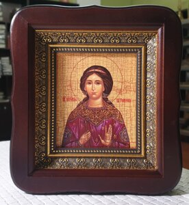 Ікона Свята Вероніка у фігурному кіоті, розмір кіота 20*18, лік 10*12, великий асортимент іменних ікон