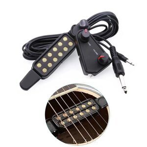 Датчик для акустичної гітари звукознімач кабель 2 м з тюнером