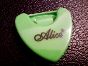 Тримач для медіаторів медіатора Alice для гітари електрогітари салатовий