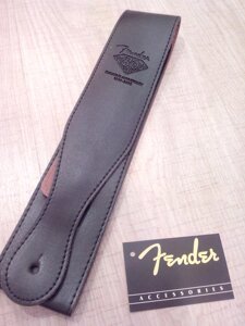 Ремень Fender нубук фендер для електрогітари гітари чорний ремінь