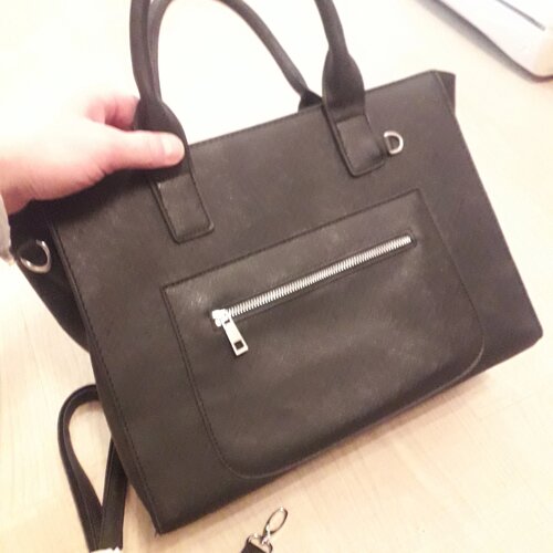Стильна жіноча сумка шкірозамінника сумочка чорна нова