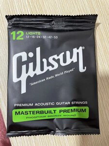 Струни для акустичної гітари Gibson 12-53 lights