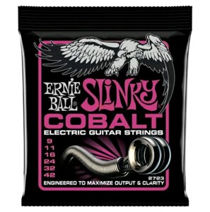 Струни для електрогітари гітари Ernie Ball Slinky COBALT 09-42