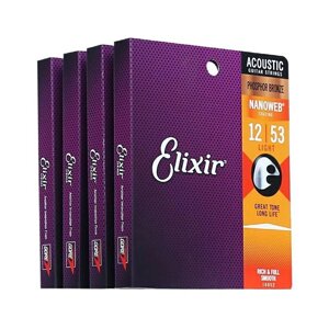 Струни Elixir ФОСФОР-БРОНЗОВНІ для акустичної гітари 012-053 light 11052