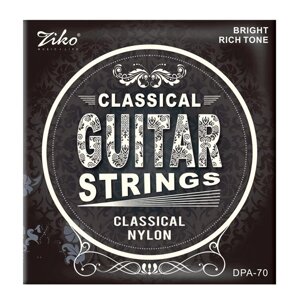 Струни струни ziko нейлоновні серебренні для класичної гітари 028-043