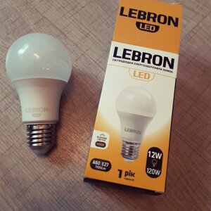 Світлодіодна Led-лампа Lebron 12 W ватів на 220v вольтів E27