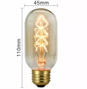 Вінтажна лампа Едисона Едісона лампочка освітлення жовте