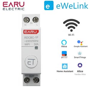 Вимикач wi-fi EARU Дистанційний у щитову AC 50а 1P