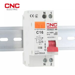 Захист від замикання автоматичний вимикач 16 А CNC dz30l-40