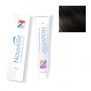 Крем-фарба для волосся Hair Color 2 Nouvelle дуже темно-коричневий 100 мл
