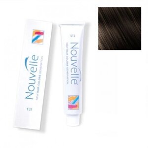 Крем-фарба для волосся Nouvelle Hair Color 3 темно-коричневий 100 мл