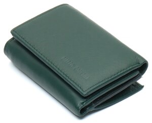 Коричневий компактний гаманець з натуральної шкіри в три склади Marco Coverna MC-1419-7