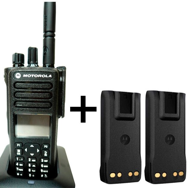 Цифрова рація професійна Motorola DP4800 VHF + 2 дод. акумулятор Радіостанція Моторола військова від компанії Wondertech - фото 1