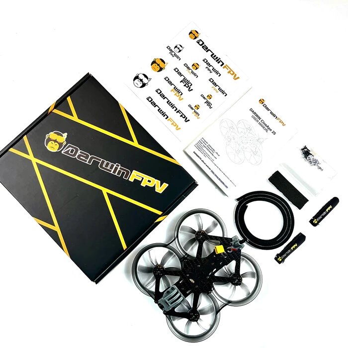 Квадрокоптер DarwinFPV CineApe 25 Whoop FPV - окуляри, пульт ДК, 2 акумулятори від компанії Wondertech - фото 1