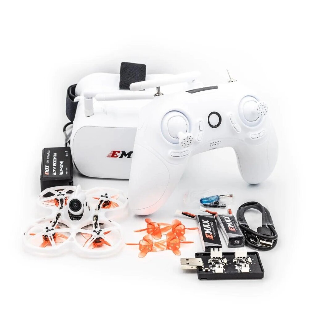 Квадрокоптер EMAX Tinyhawk II RTF Kit гоночний безпілотник з FPV окулярами та пультом управління в комплекті від компанії Wondertech - фото 1