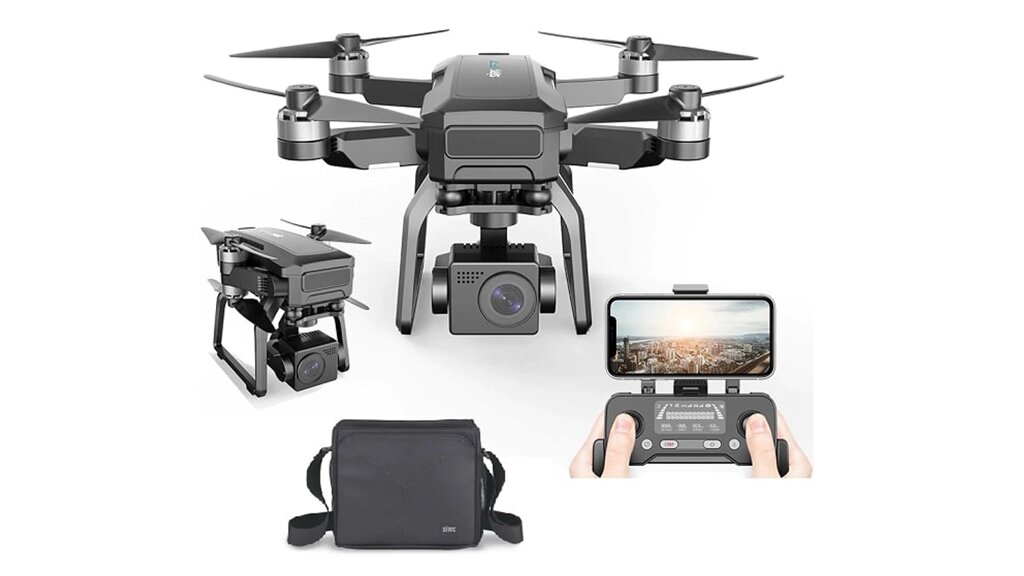 Квадрокоптер SJRC F7 4K Pro - дрон із 4K камерою, 5G Wi-Fi, FPV, GPS, БК мотори, 3 км. до 25 хв. із сумкою від компанії Wondertech - фото 1