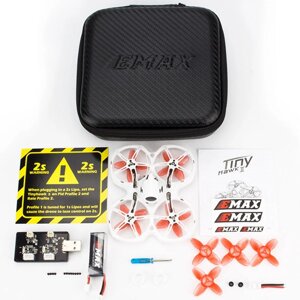 Міні-квадрокоптер EMAX Tinyhawk II RTF Kit - комплект: квадрокоптер, FPV окуляри, пульт