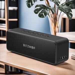 Bluetooth колонка BlitzWolf BW-WA4 стерео 3600 мАг 30Вт чорна портативна бездротова портативна з мікрофоном