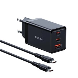 Швидка зарядка для телефона McDodo GaN 5 Pro Mini Fast Charger 65W CH-1542 Black