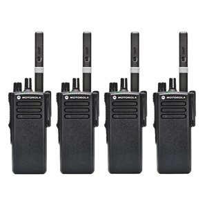 Цифрова радіостанція Motorola DP4400e UHF 2450 мАг Рація Моторола для військових комплект 4 шт.