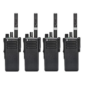 Комплект з 4 шт. Оригінальних цифрових рацій Motorola DP4400e UHF 2450 мАг