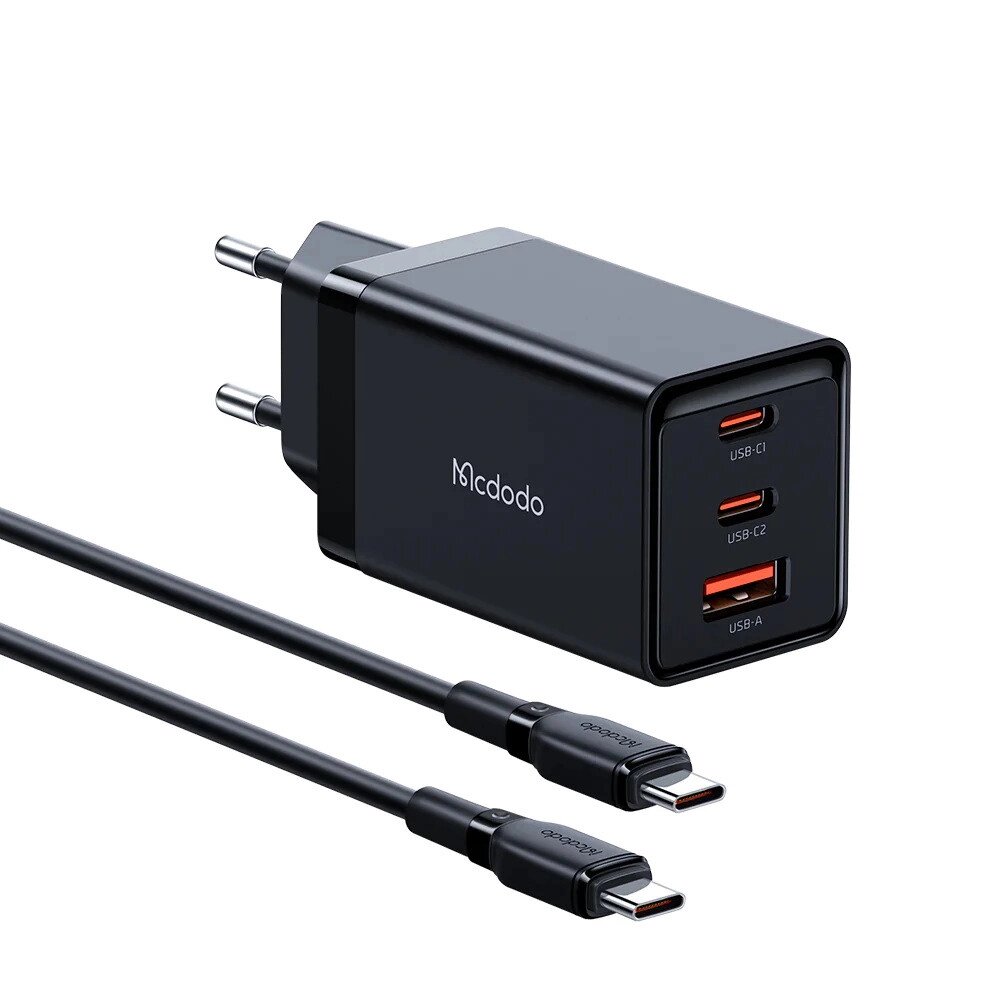 Швидка зарядка для телефона McDodo GaN 5 Pro Mini Fast Charger 65W CH-1542 Black від компанії Wondertech - фото 1