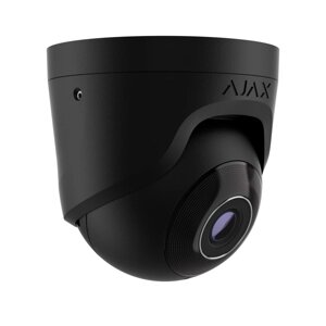 5 Mp дротова охоронна IP-камера Ajax TurretCam (5 Mp/2.8 mm) Black