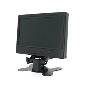 Автомобільний ЖК-монітор 7"16:9) панель IPS, AV/VGA/HDMI роз'єми, 1024*600ips, 12-24V, BOX